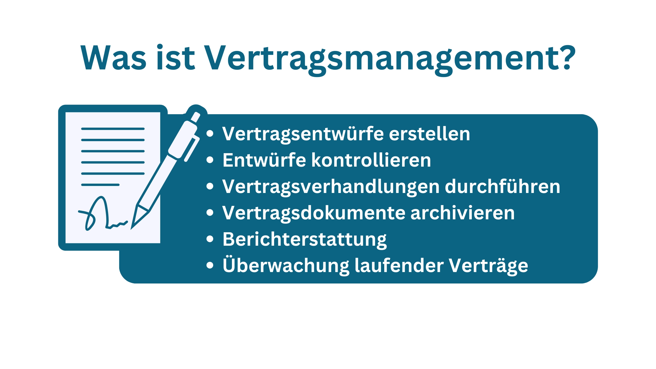 Erstellung von Vertraegen Vertragsmanagement