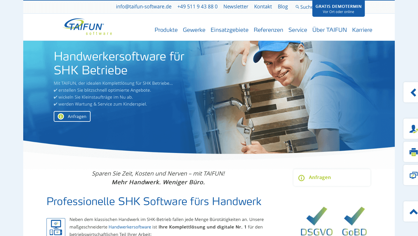 SHK Software Anbieter Taifun