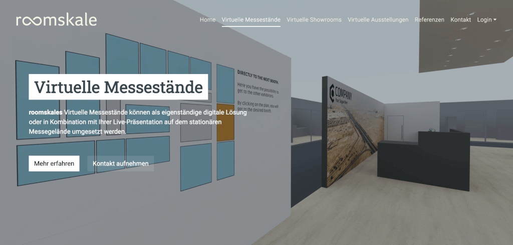 Virtueller Messestand roomskale 1