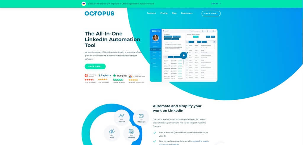 LinkedIn Automation Tools octopus