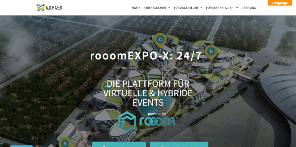 Online Events Virtuelle und hybride Events mit EXPO X