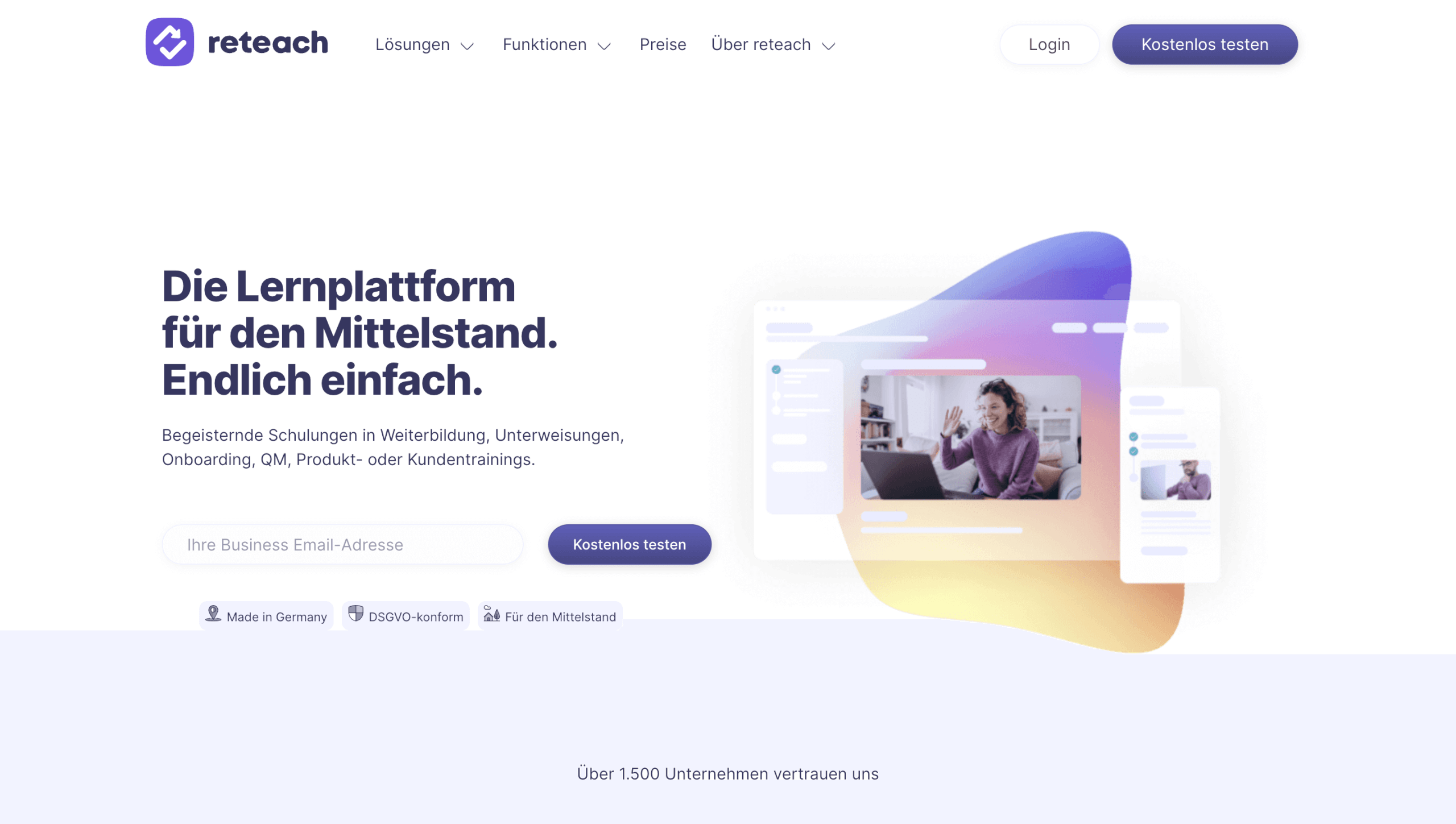 Online Kurs Plattform reteach