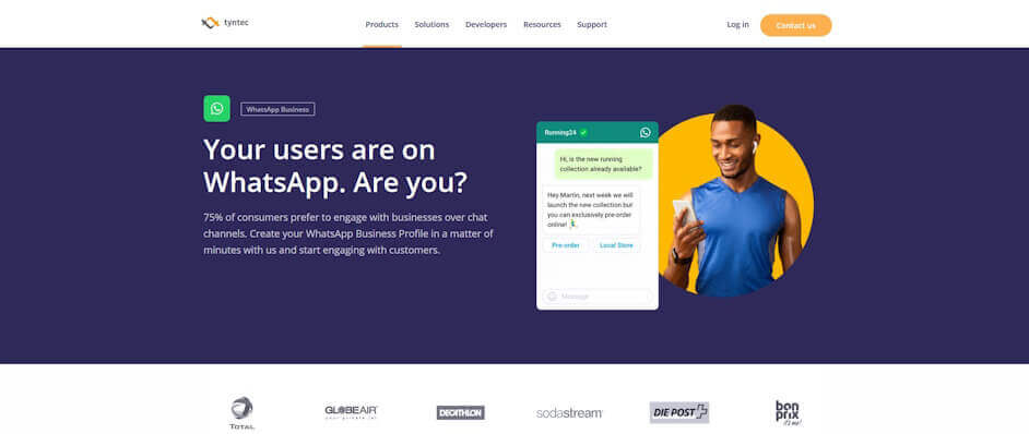 whatsapp business api tyntec