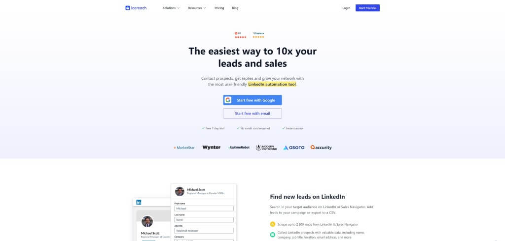 LinkedIn Automation Tools icereach