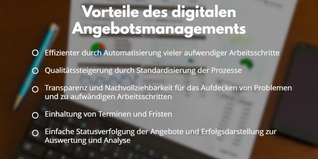 Digitales Angebotsmanagement Vorteile