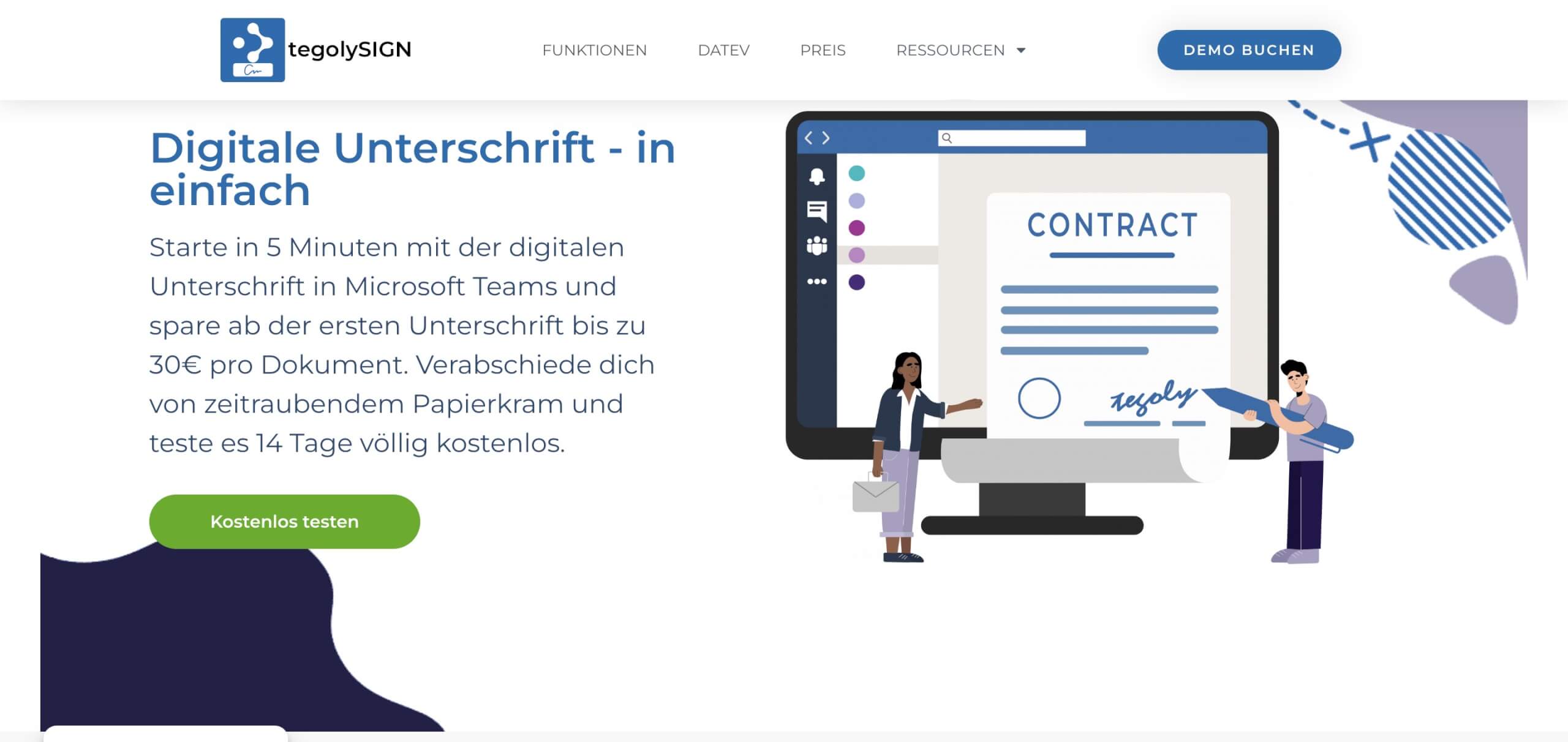 digitale unterschrift tegoly