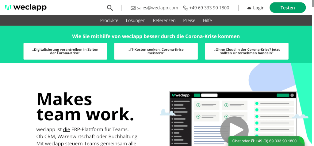 ERP Software weclapp