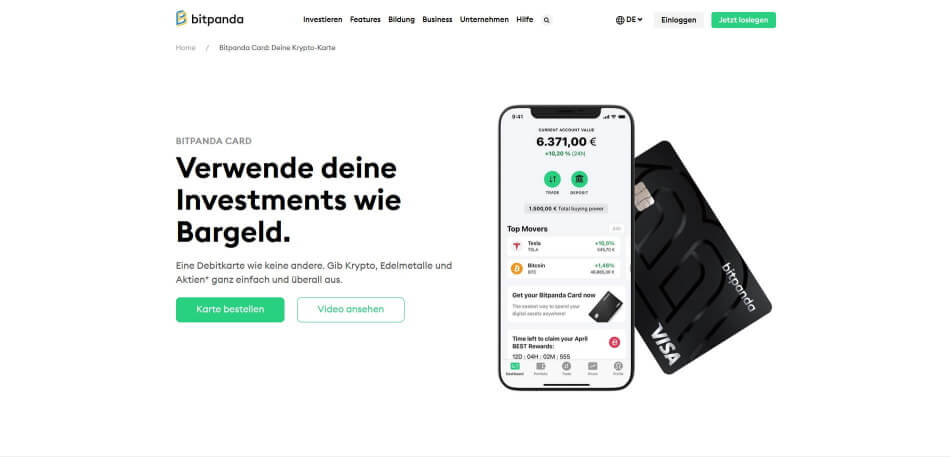 beste Krypto Kreditkarte steuern krypto kreditkarten vergleich kreditkarte bitcoin krypto kreditkarte cashback Bitpanda Visa Card