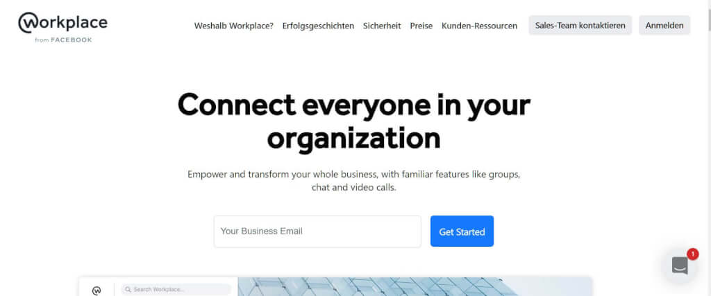 Social Intranet Workplace from Facebook