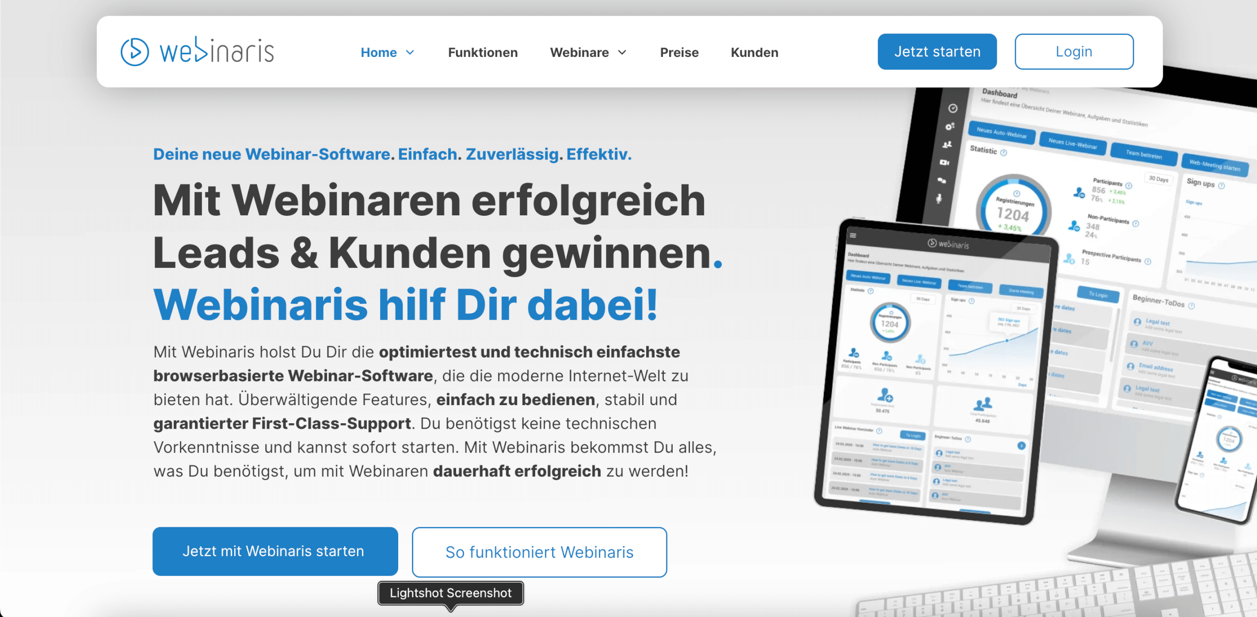 Automatisierte Webinare Anbieter Webinaris