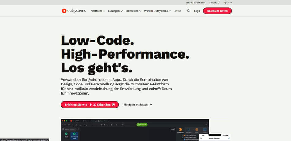 software personalverwaltung OutSystems