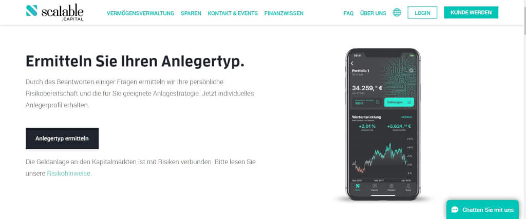 Digitale Vermoegensverwaltung scalable capital