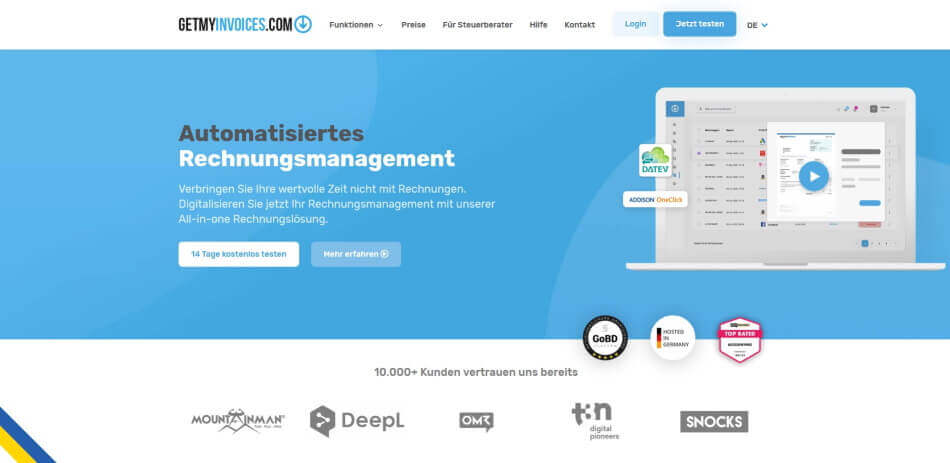 rechnungseingang digitalisieren getmyinvoices