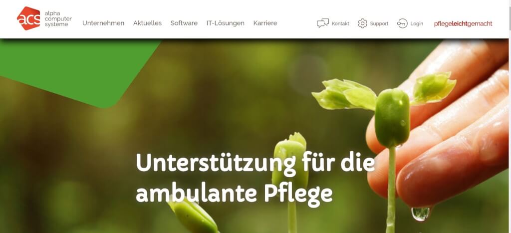 Pflege digitalisieren Acs ambulance