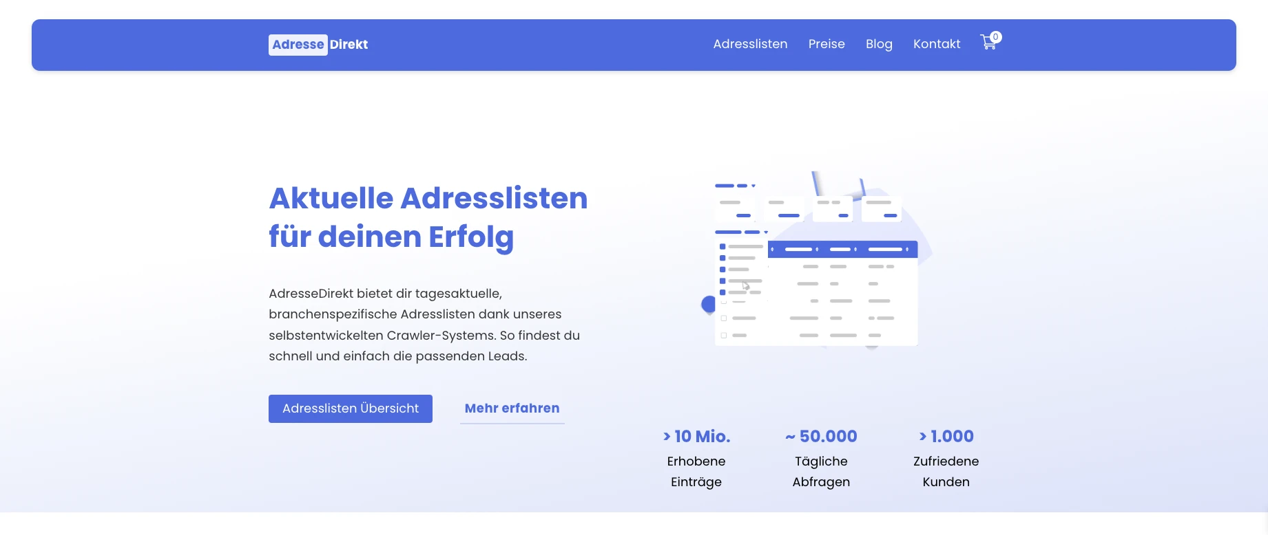 Adresse Direkt Website