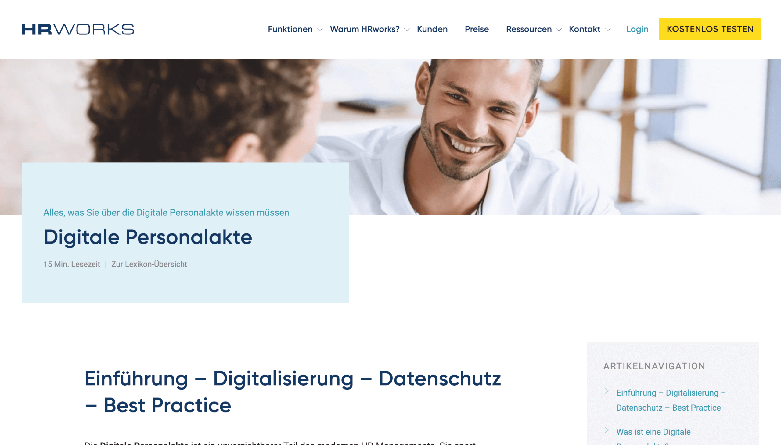Digitale Personalakte Digitale Personalakte Alles was Sie wissen muessen HRworks
