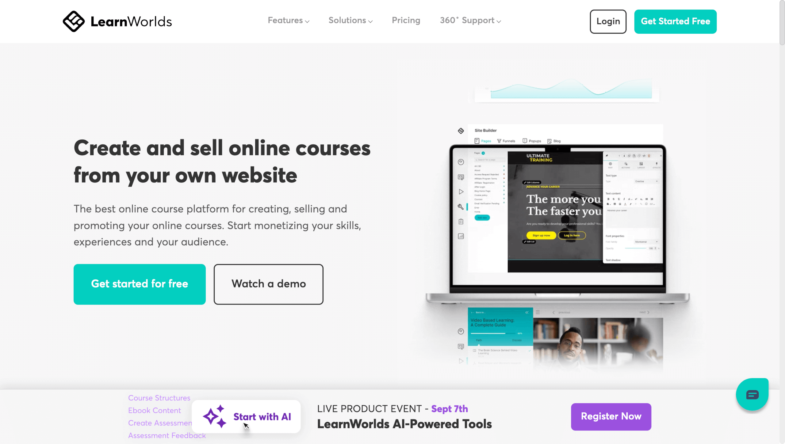 Online Kurs Plattform LearnWorlds