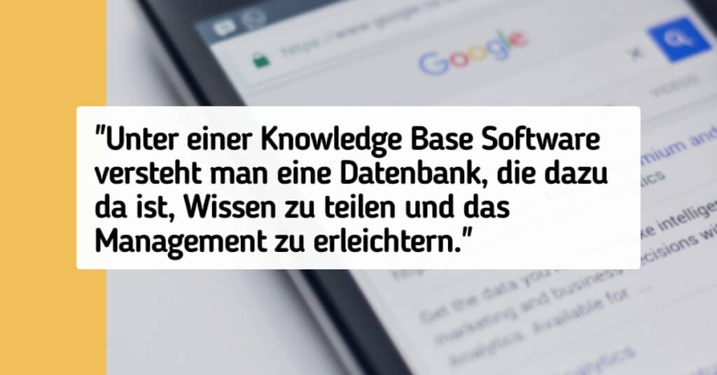 Knowledge Base Software Zitat