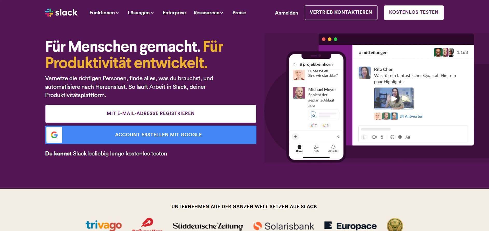 interne kommunikations tools Slack