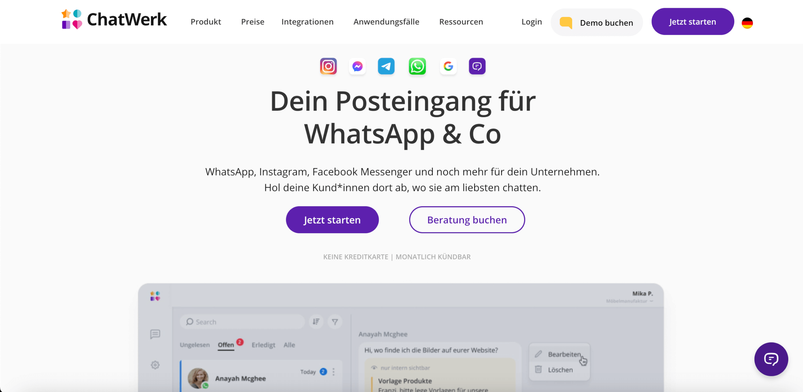 Whatsapp Newsletter Anbieter Chatwerk