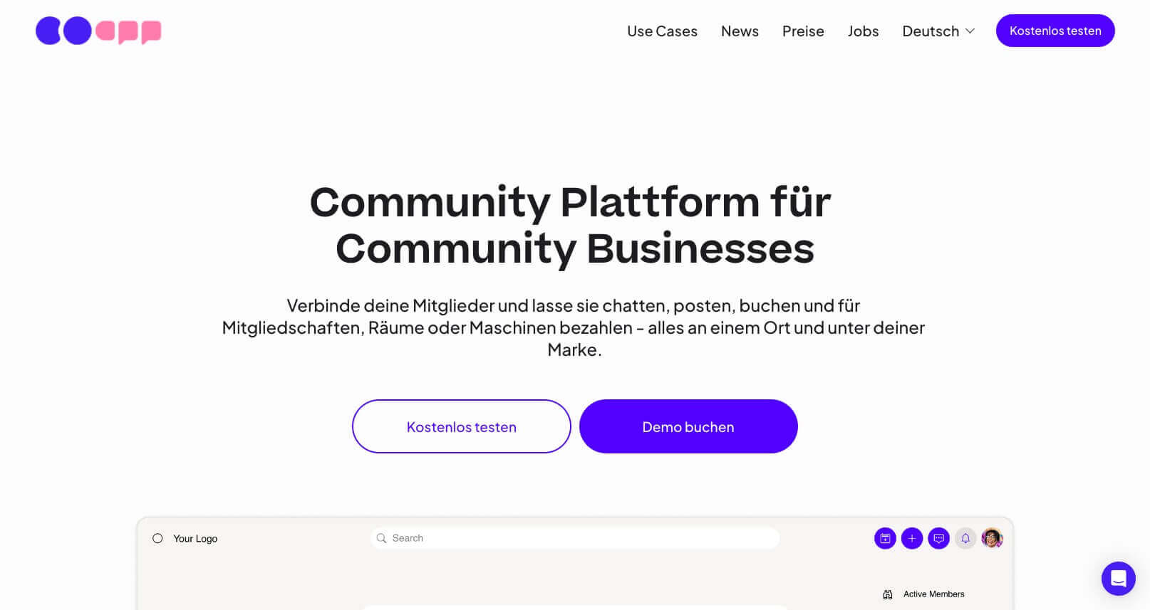 coapp Community Plattform fuer Community Businesses Digital Affin