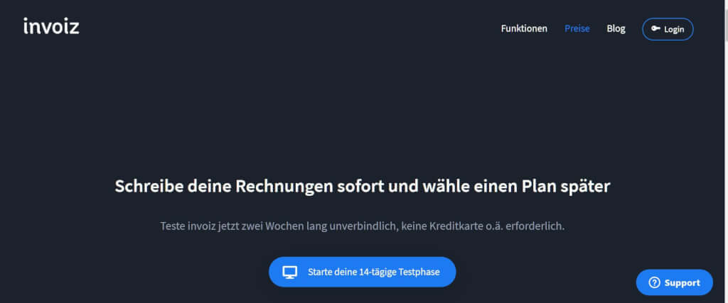Rechnungsprogramm Selbstaendige invoiz