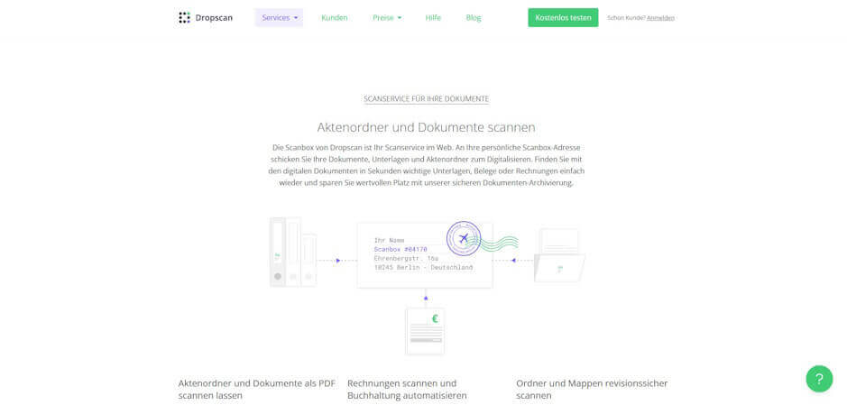 daten digitalisieren anbieter Dropscan