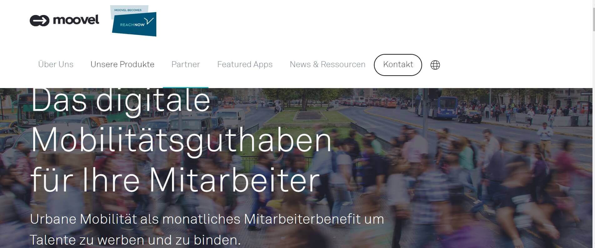 Digitales Mobilitaetsguthaben moovel