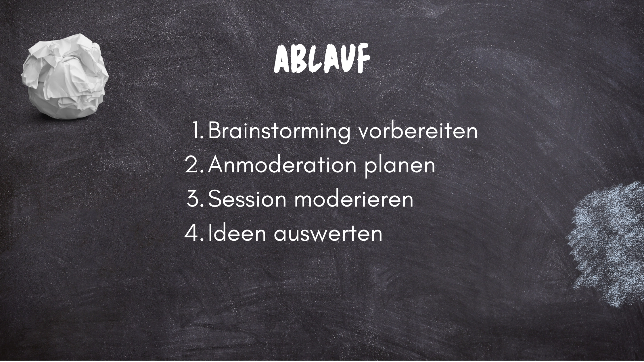 Online Brainstorming Ablauf