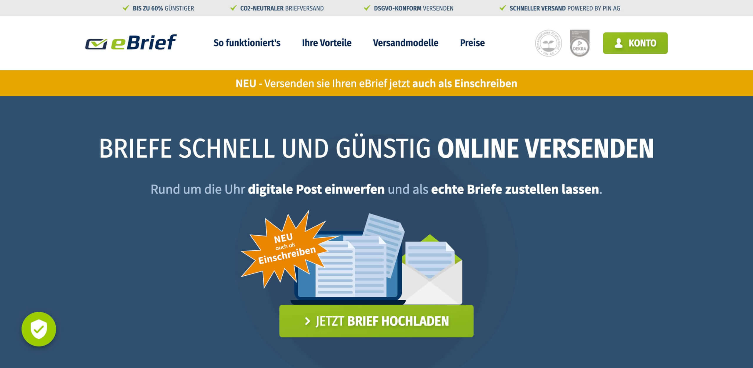 Briefe online versenden eBrief