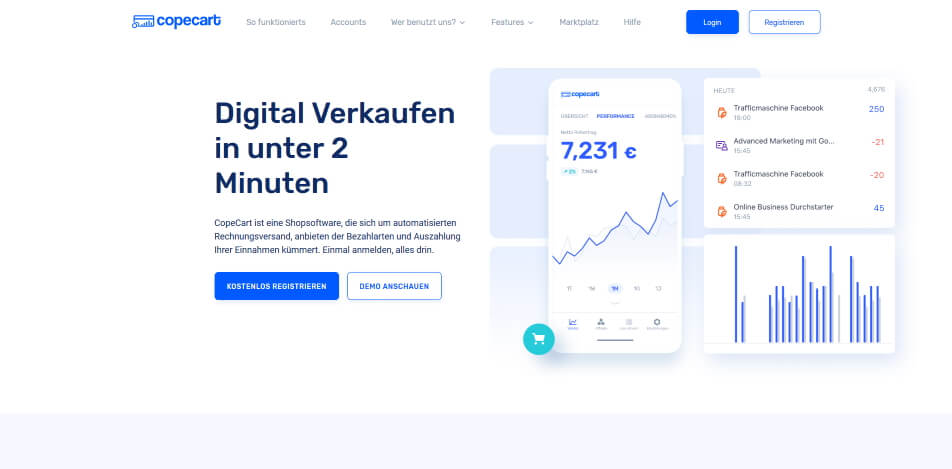digitale produkte verkaufen plattform copecart