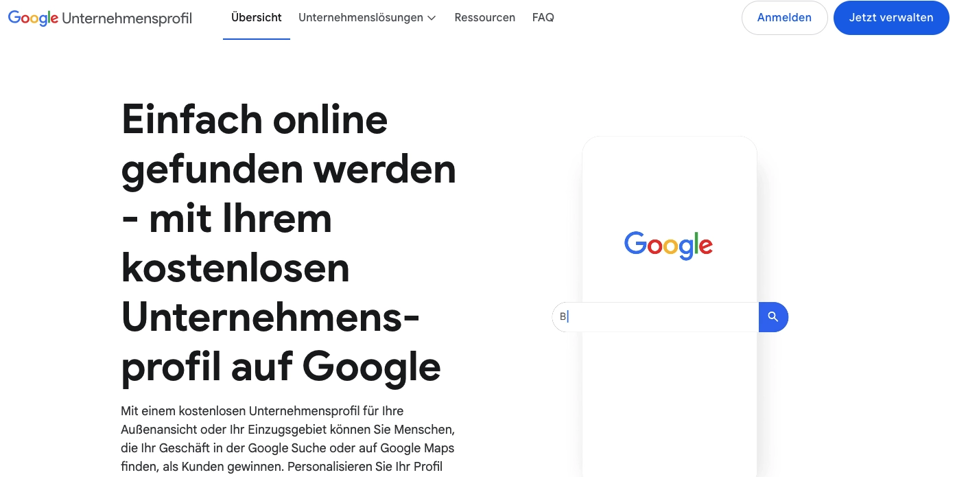 ORM Anbieter Google My Business