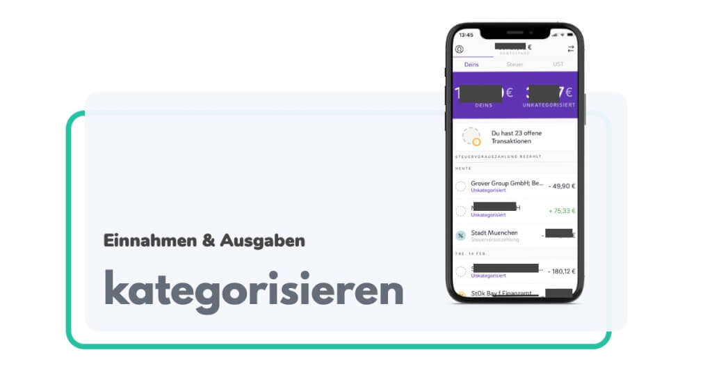 Einnahmen Ausgaben kategorisieren   Kontist