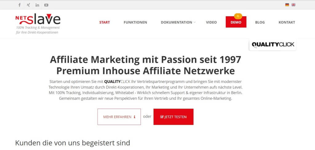 Eigenes Partnerprogramm erstellen Netslave