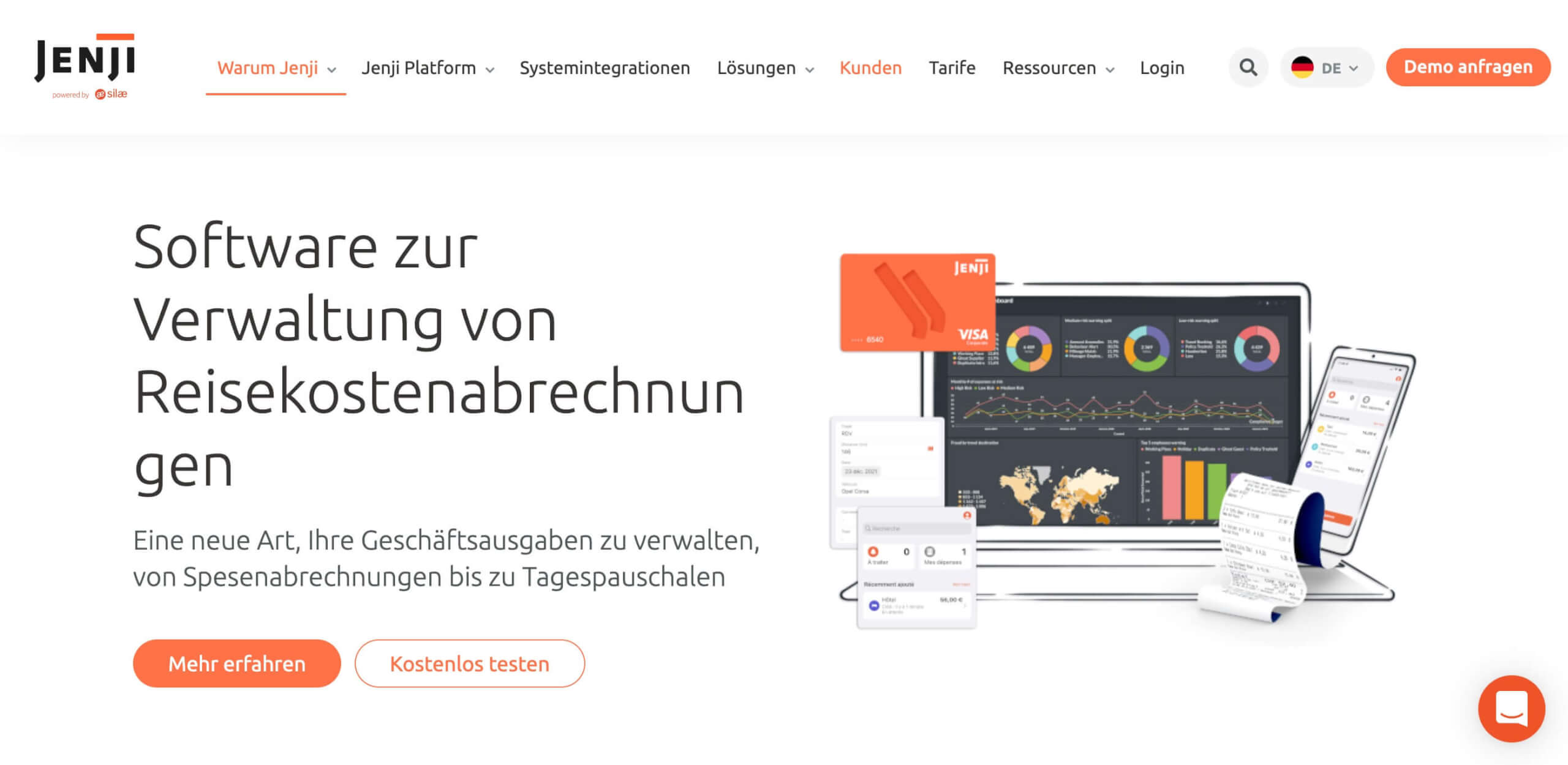 jenji reisekostenabrechnung software startseite