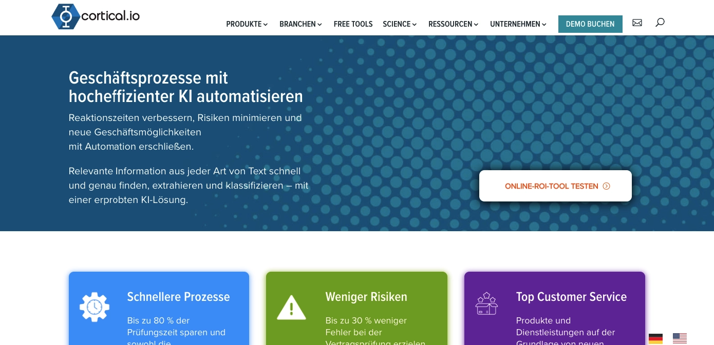 Erstellung von Vertraegen Anbieter cortical.io