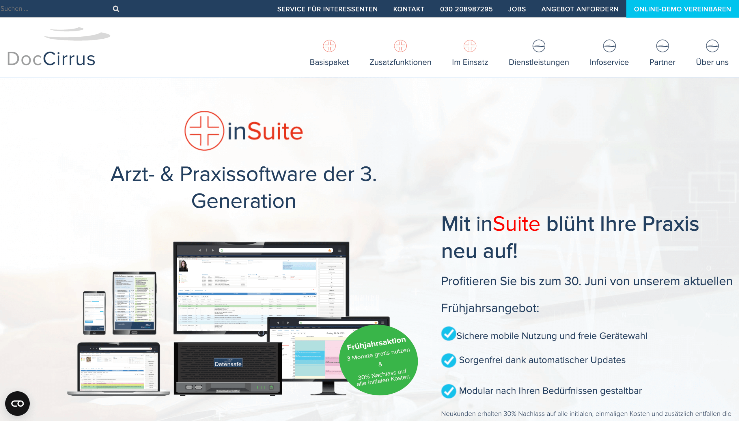Videosprechstunde Software Doc Cirrus