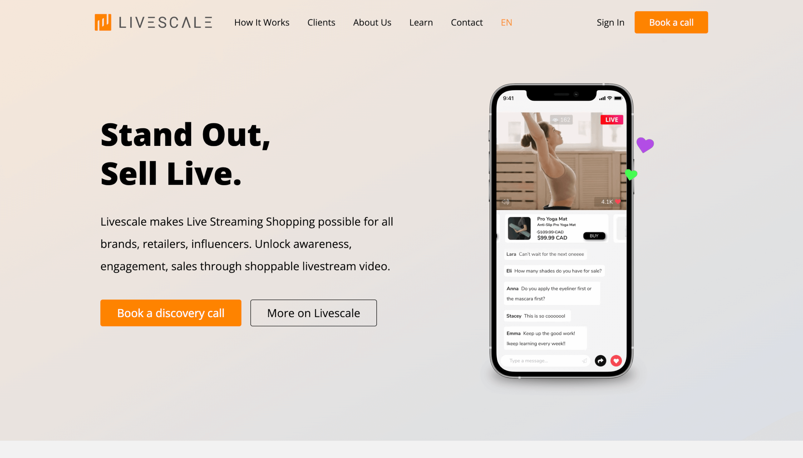 Live Shopping Software Livescale