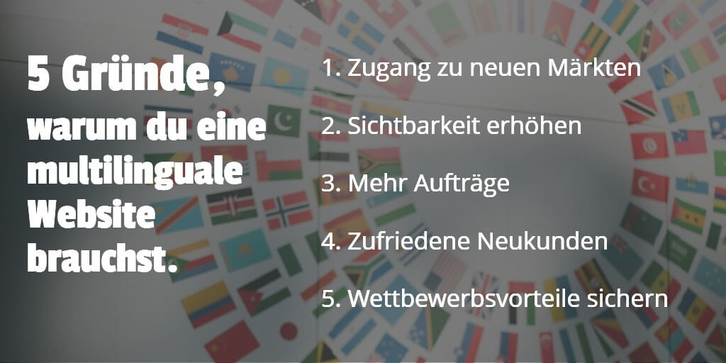 multilinguale website gruende