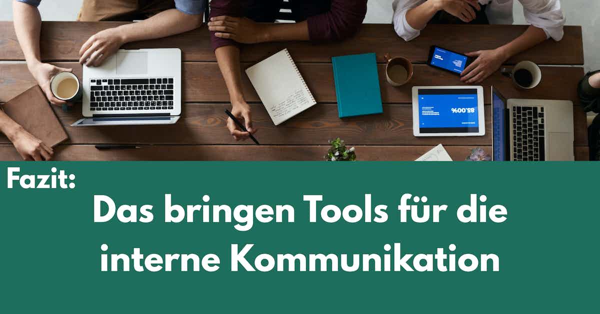 interne kommunikations tools fazit