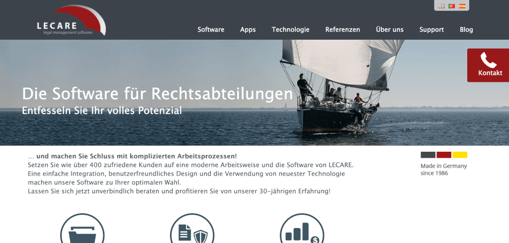 Digitales Vertragsmanagement LECARE