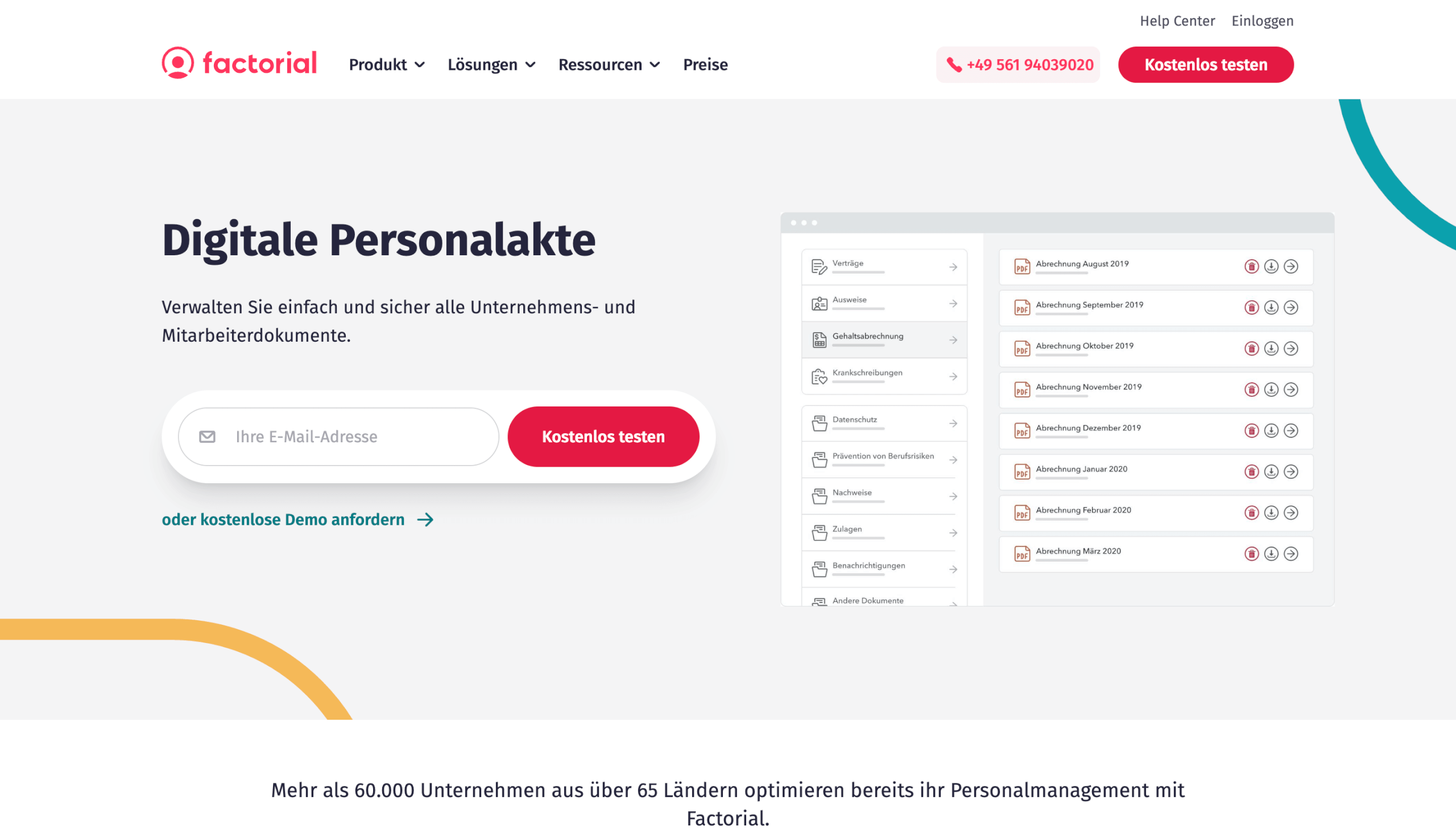 Digitale Personalakte Digitale Personalakte fuer mehr Uebersicht Factorial