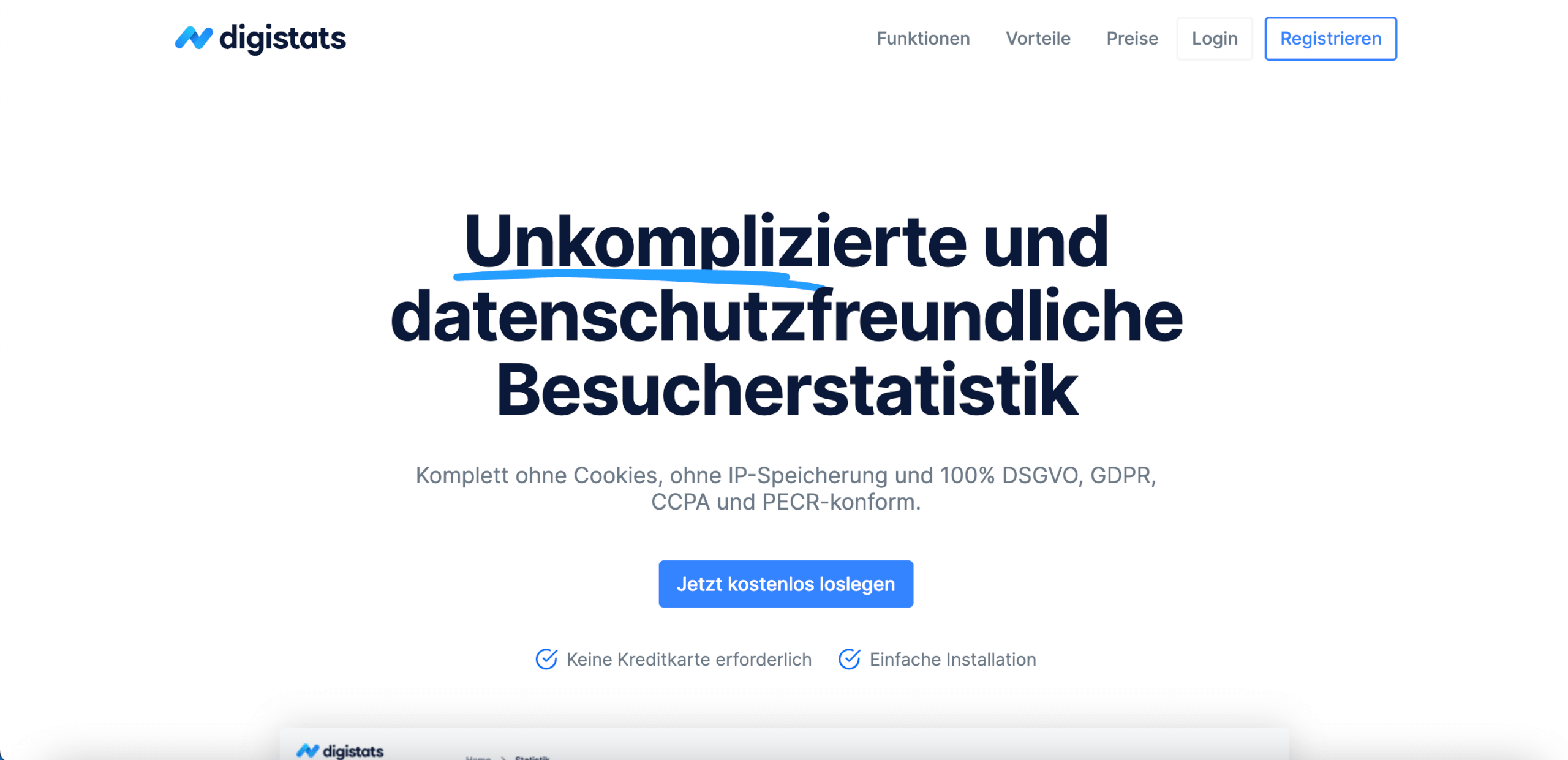 privacy Friendly Analytics datenschutzfreundliche Analytics datenschutzfreundliches Tracking Google Analytics Alternative Counter digistats analytics