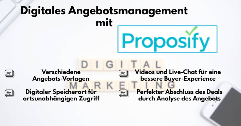 Digitales Angebotsmanagement Proposify Features