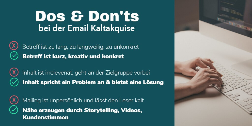email kaltakquise dos donts