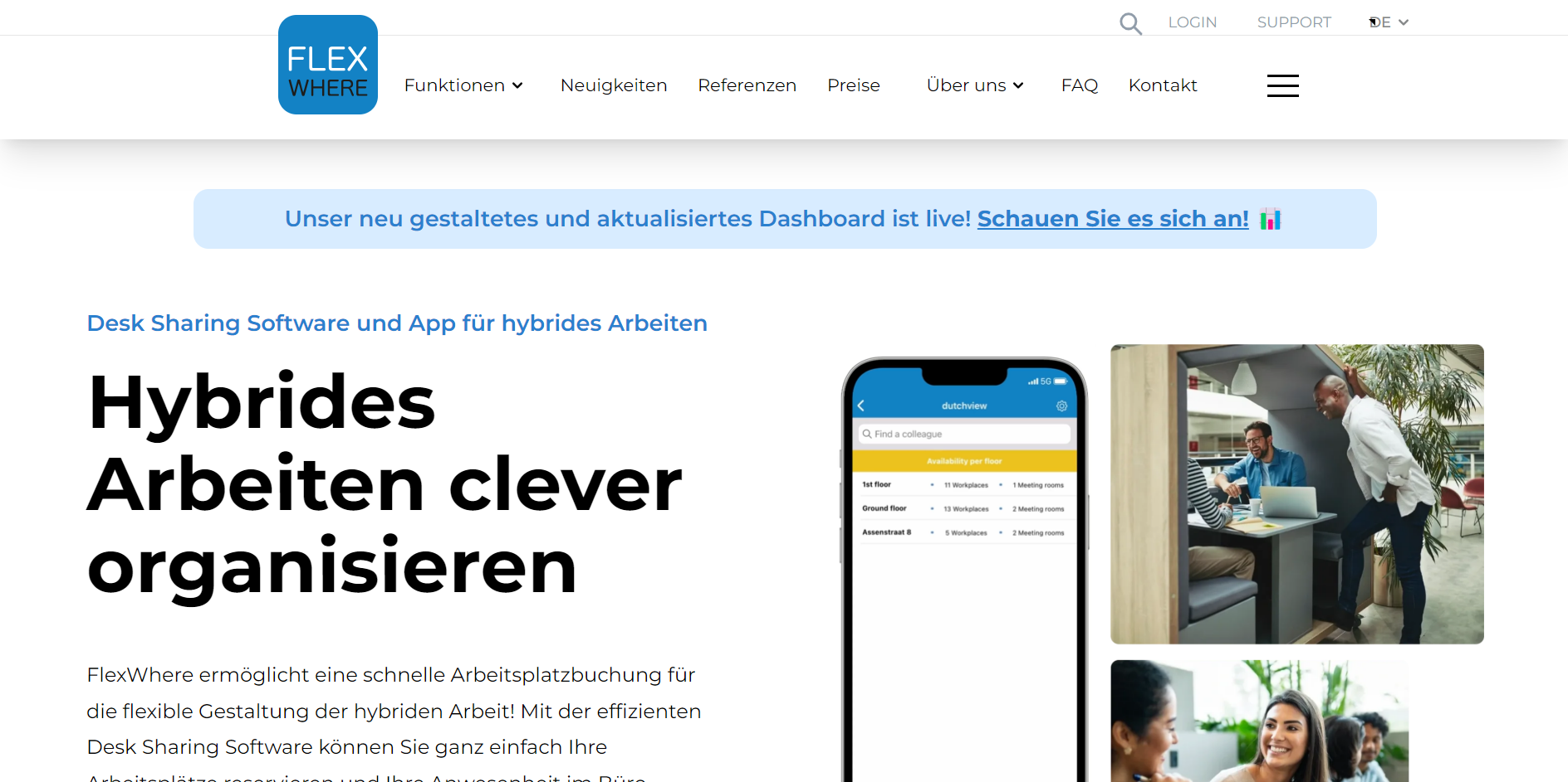 desk sharing software vergleich flexwhere