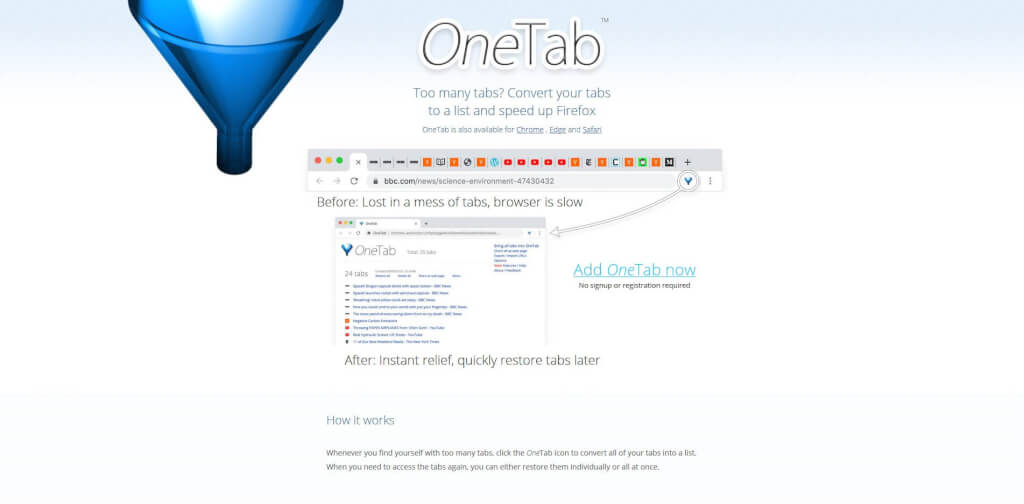 chrome tab manager firefox tab manager chrome tab management firefox tab management chrome OneTab
