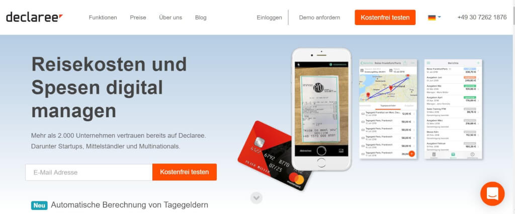 Reisekostenabrechnung digitalisieren Declaree