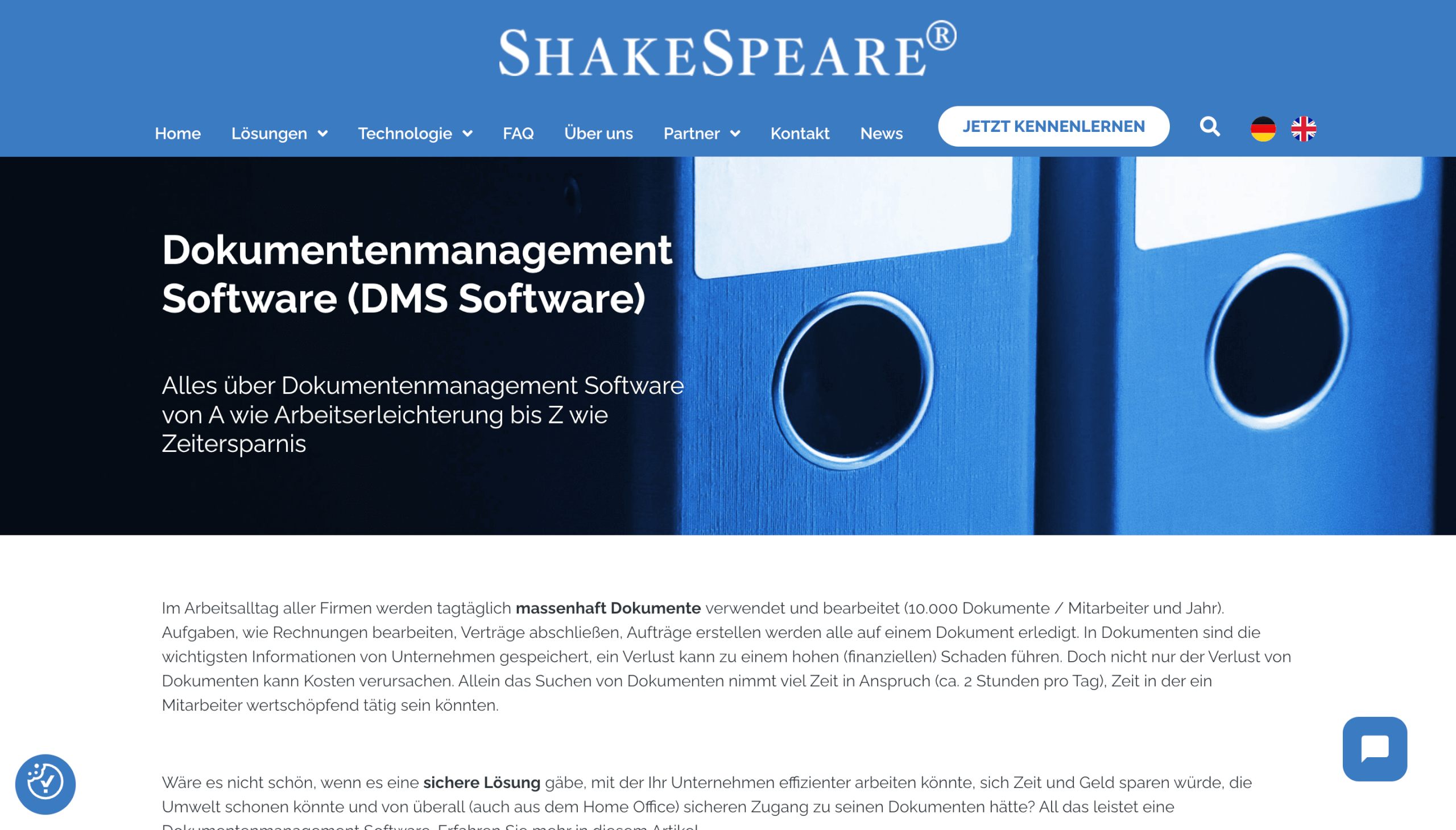 Digitale Poststelle ShakeSpeare
