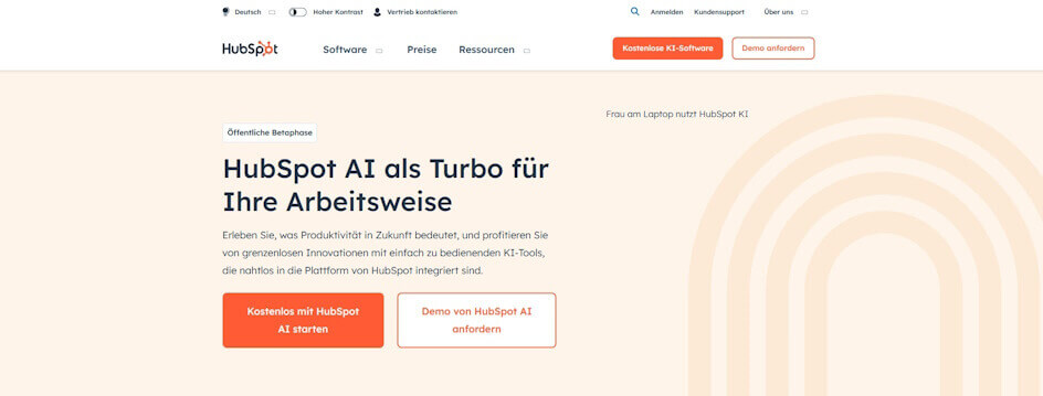 chatbot anbieter Hubspot AI